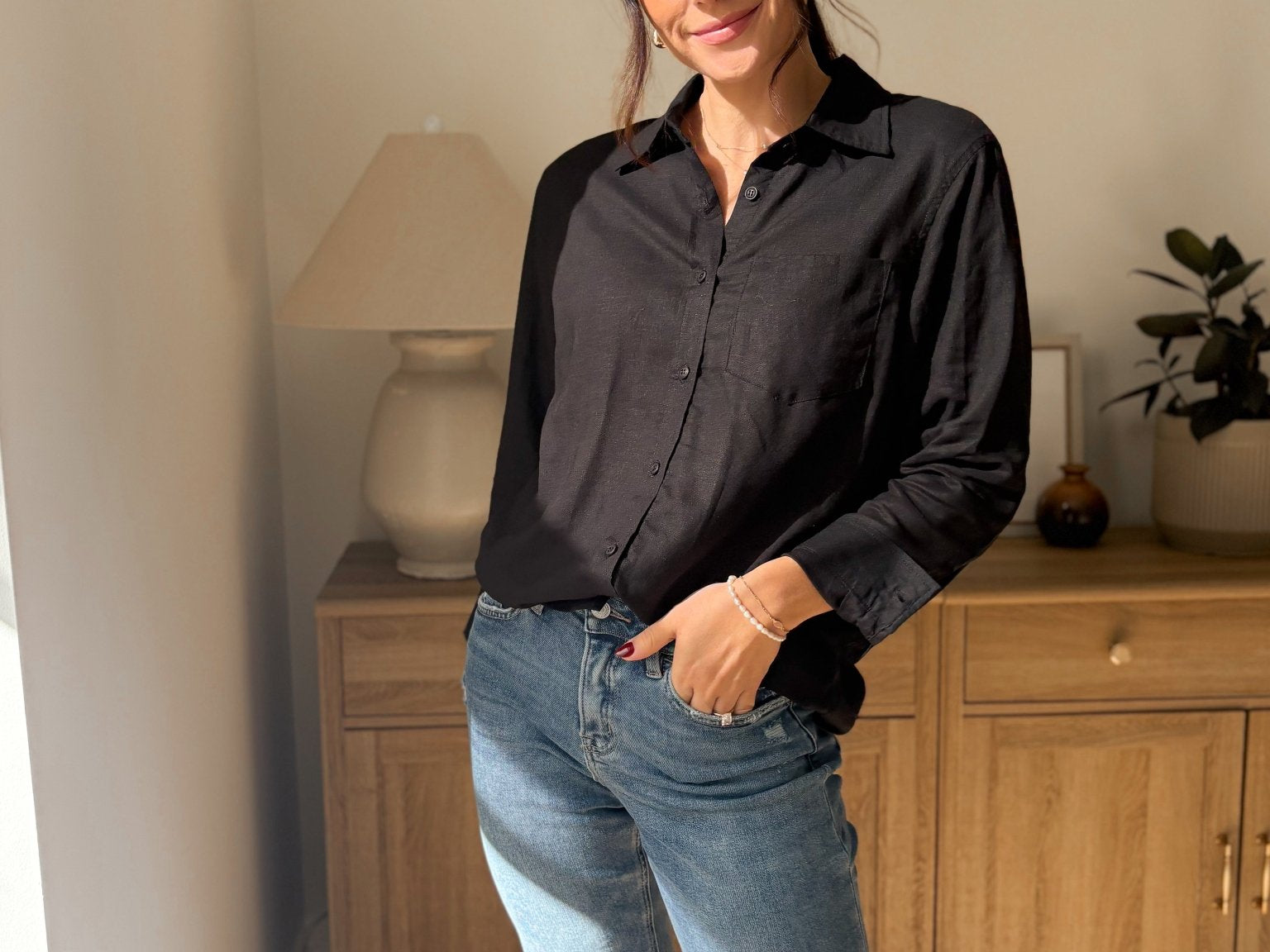 Cortland Long Sleeve Linen Blend Shirt - Love and Lee Apparel