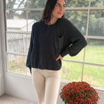 The Autumn Evergreen Raw Edge Cropped Knit Sweater - Love and Lee Apparel