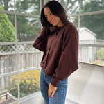 'Alumni Academy' Boat Neck Button Down Knit Cardigan Sweater - Love and Lee Apparel