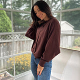 'Alumni Academy' Boat Neck Button Down Knit Cardigan Sweater - Love and Lee Apparel