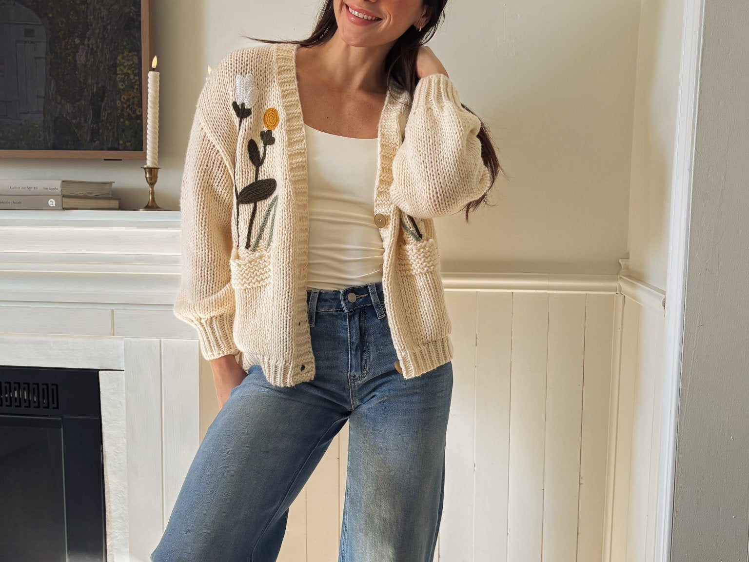 The Margaux High Rise Medium Wash Cuffed Wide Jeans - Love and Lee Apparel