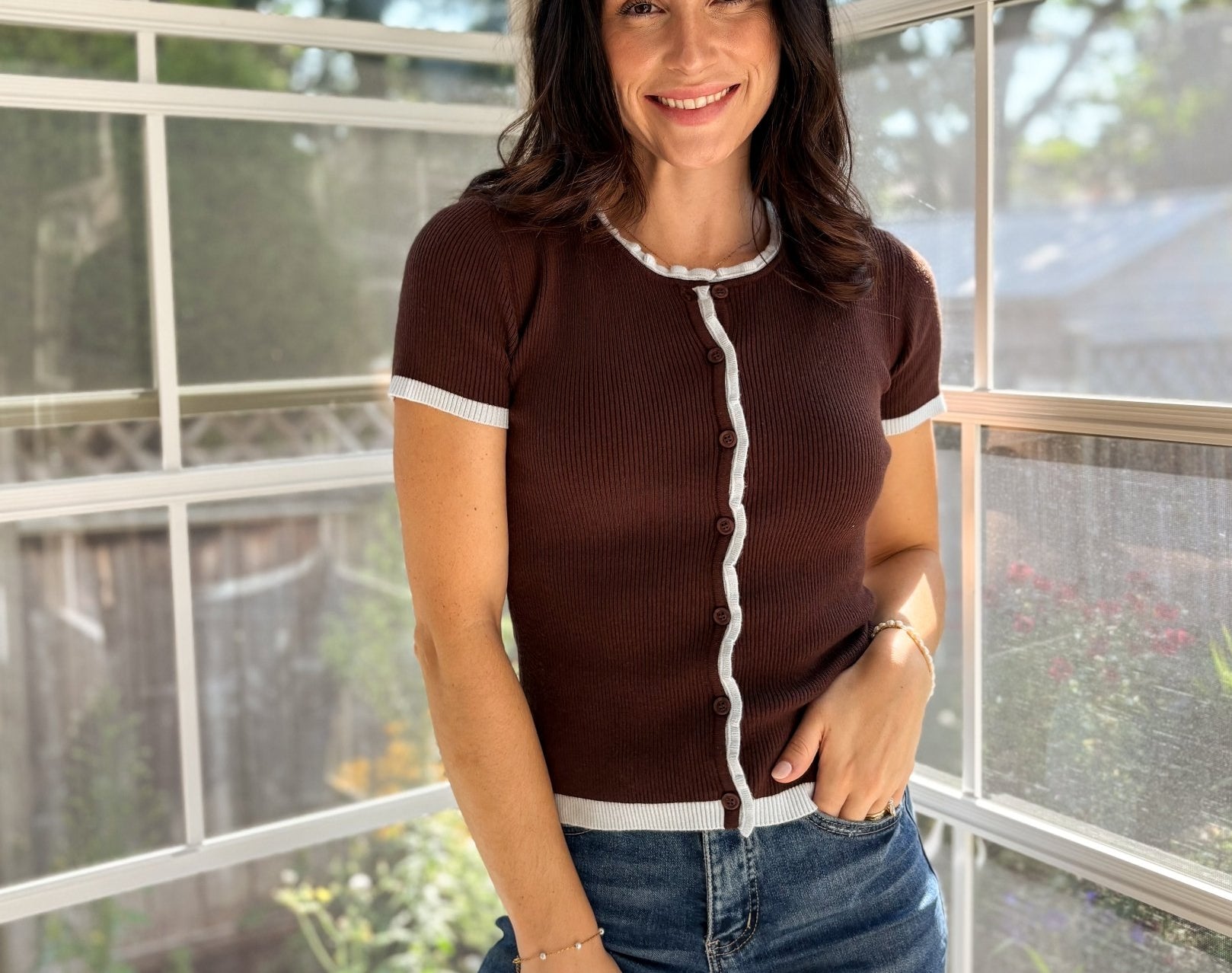 Ember Short Sleeve Cardigan - Love and Lee Apparel