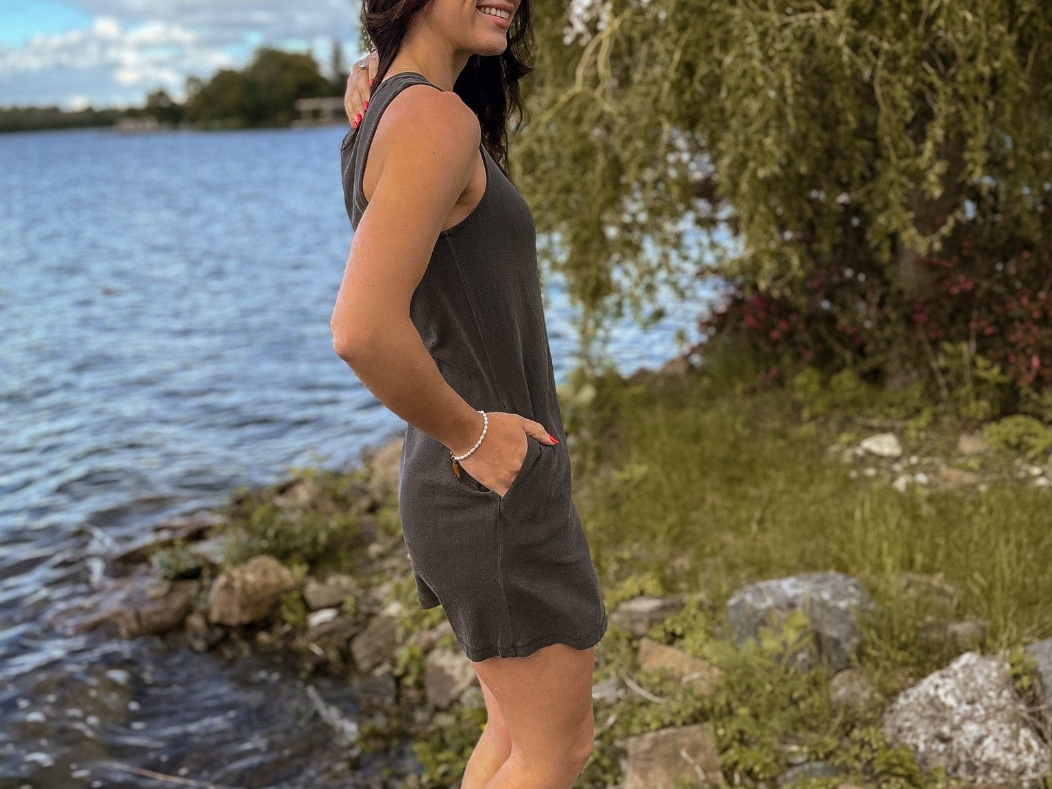 The Lakehouse Pigment Dyed Sleeveless Dress - Love and Lee Apparel