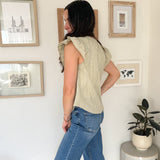 The Pheobe Flutter Sleeve Button Down Embroidered Top - Love and Lee Apparel