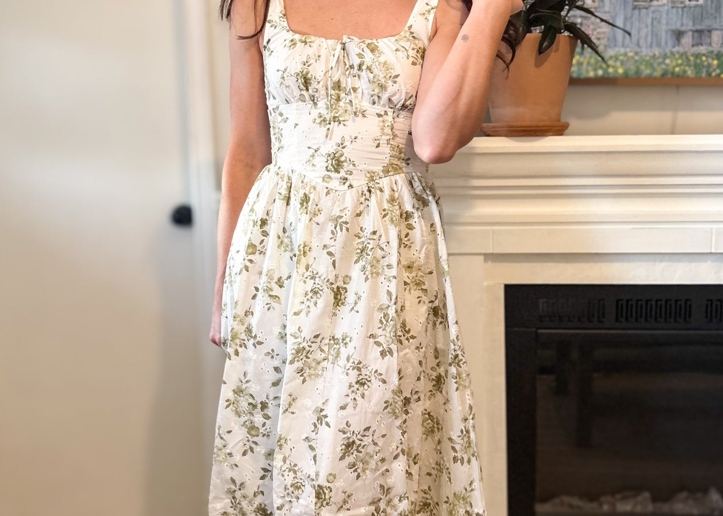 Mia Floral Midi Dress - Love and Lee Apparel