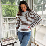 'Cozy Library' Knit Crewneck Sweater - Love and Lee Apparel