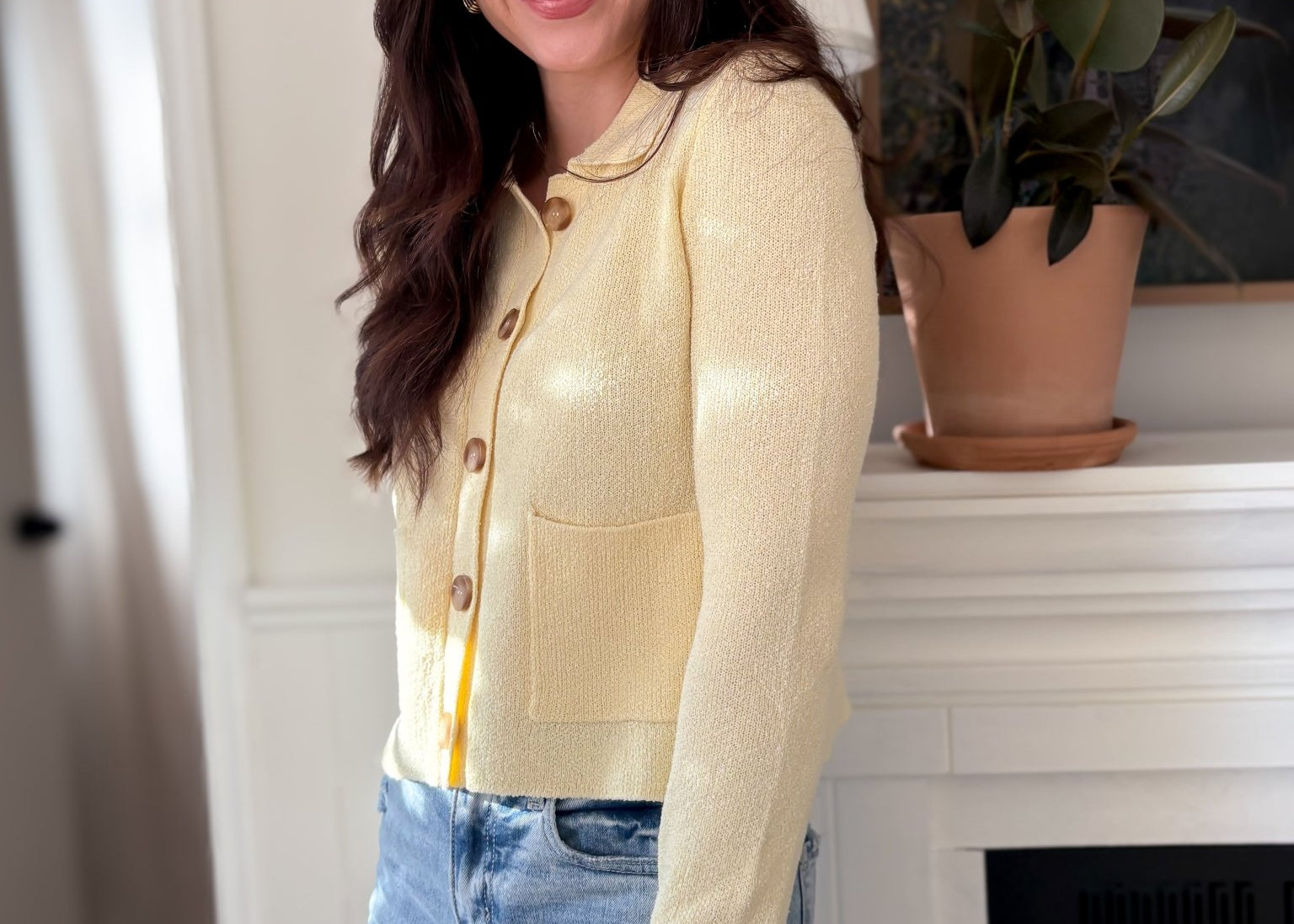 The Yanik Collared Button Down Long Sleeve Cardigan - Love and Lee Apparel