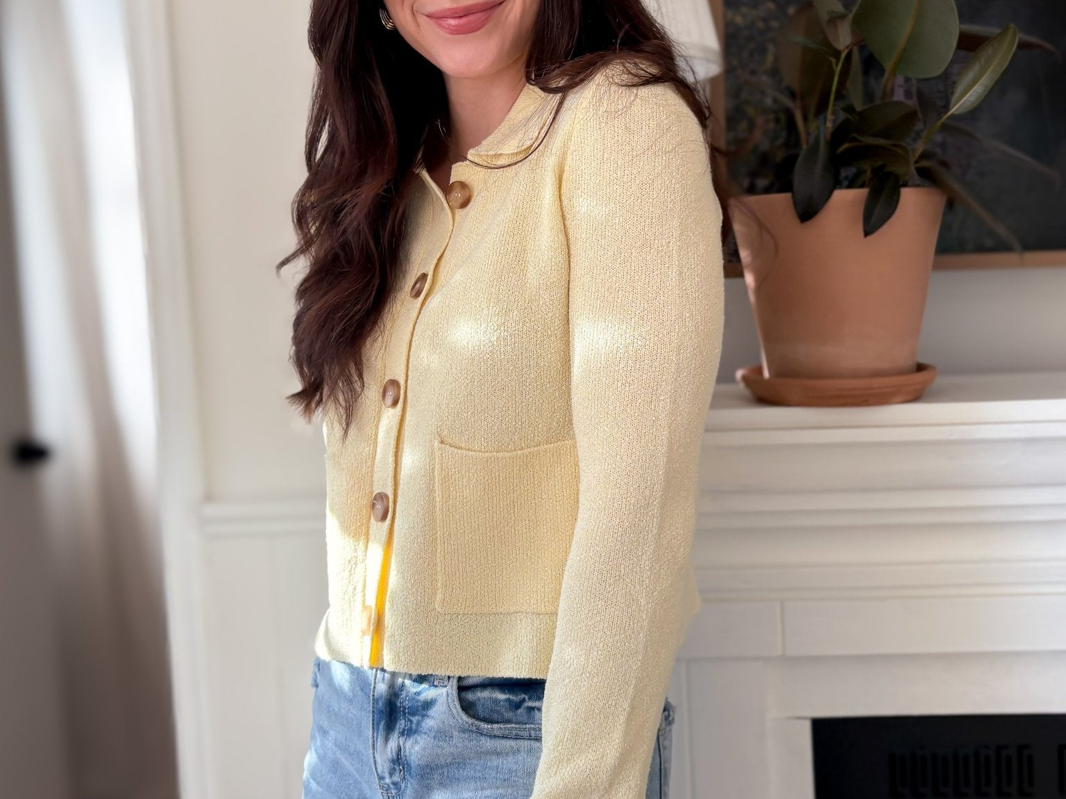 The Yanik Collared Button Down Long Sleeve Cardigan - Love and Lee Apparel