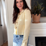 The Yanik Collared Button Down Long Sleeve Cardigan - Love and Lee Apparel