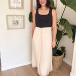 Tia High Waisted Pleated Skirt - Love and Lee Apparel