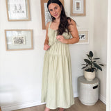 The Vanessa Front Tie Keyhole Detail Sleeveless Midi Dress - Love and Lee Apparel