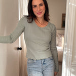 The Tenna O - Neck Long Sleeve Top - Love and Lee Apparel