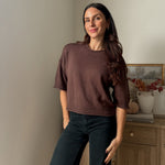 The 'Thyme & Oak' Exposed Seam Drop Shoulder Short Sleeve Pullover - Love and Lee Apparel