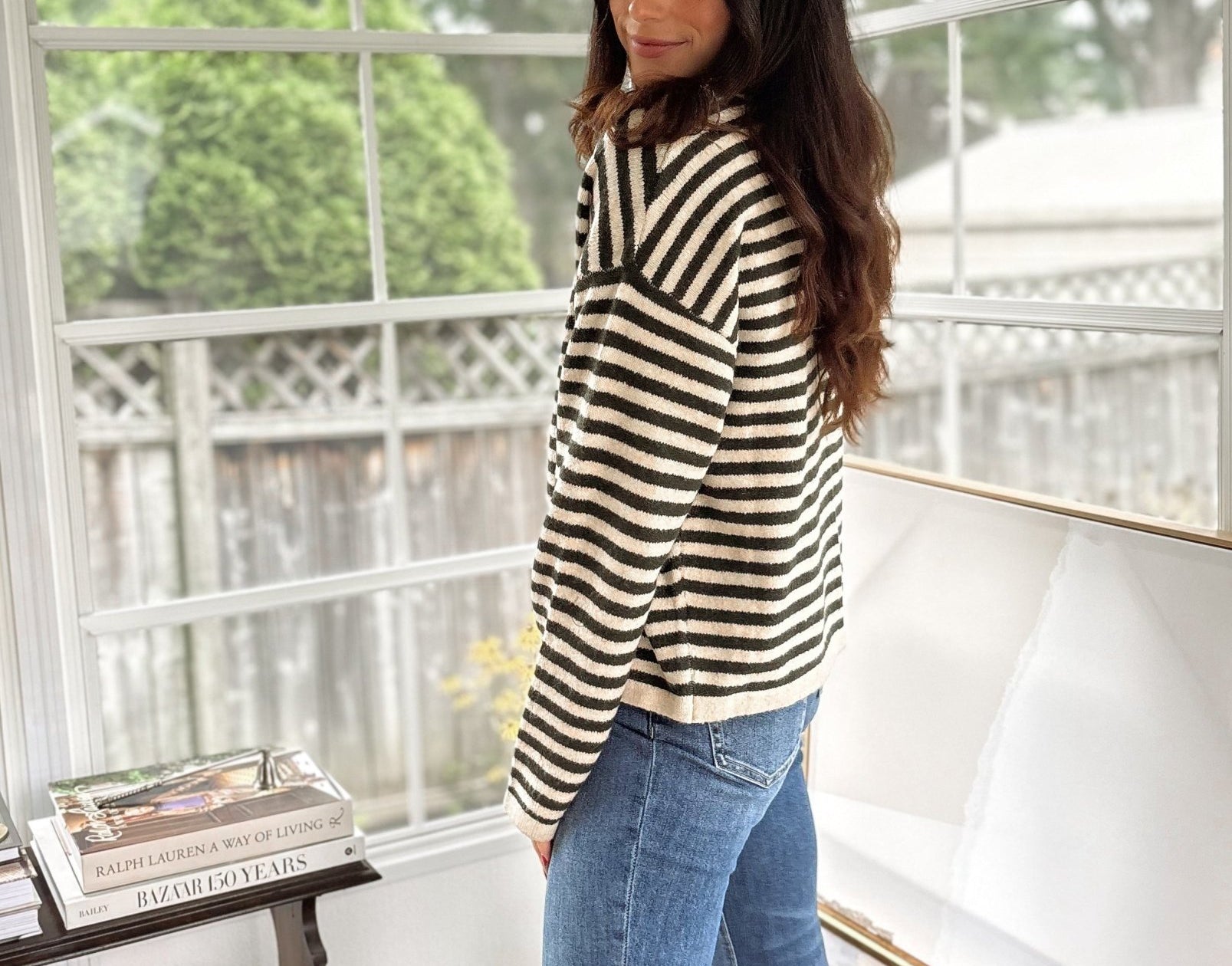'Row Club' Striped Cardigan - Love and Lee Apparel