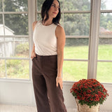 'Fall Festivals' Faux Suede Mid-Rise Pants - Love and Lee Apparel
