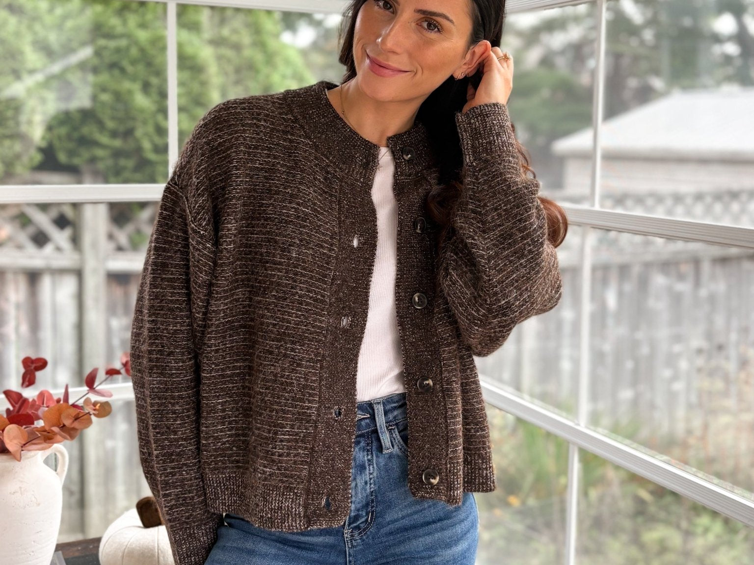 Willow Creek Marled Button Down Knit Cardigan - Love and Lee Apparel