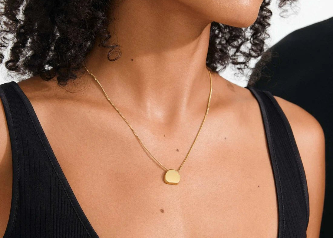 'Presence' recycled pendant coin necklace - Love and Lee Apparel