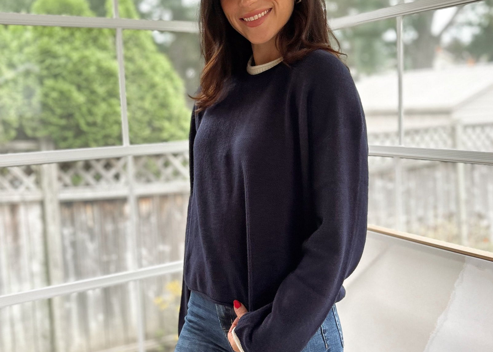 'Syllabus Season' Contrast Rolled Edge Crewneck Pullover - Love and Lee Apparel