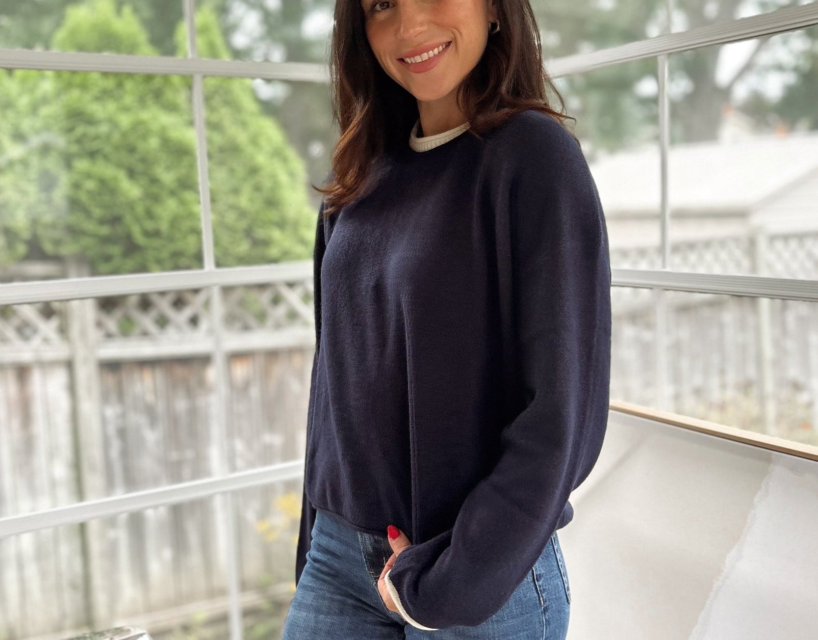 'Syllabus Season' Contrast Rolled Edge Crewneck Pullover - Love and Lee Apparel