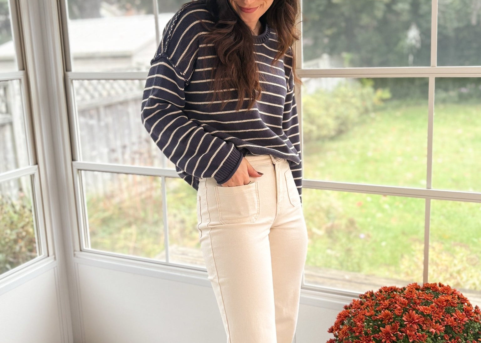 The Pearl Front Pocket Wide Leg Denim Pants - Love and Lee Apparel