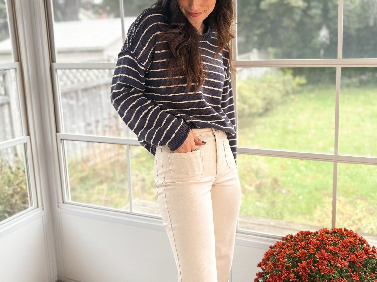 The Pearl Front Pocket Wide Leg Denim Pants - Love and Lee Apparel