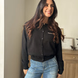The 'October' Round Neck Contrast Piping Button Cardigan - Love and Lee Apparel