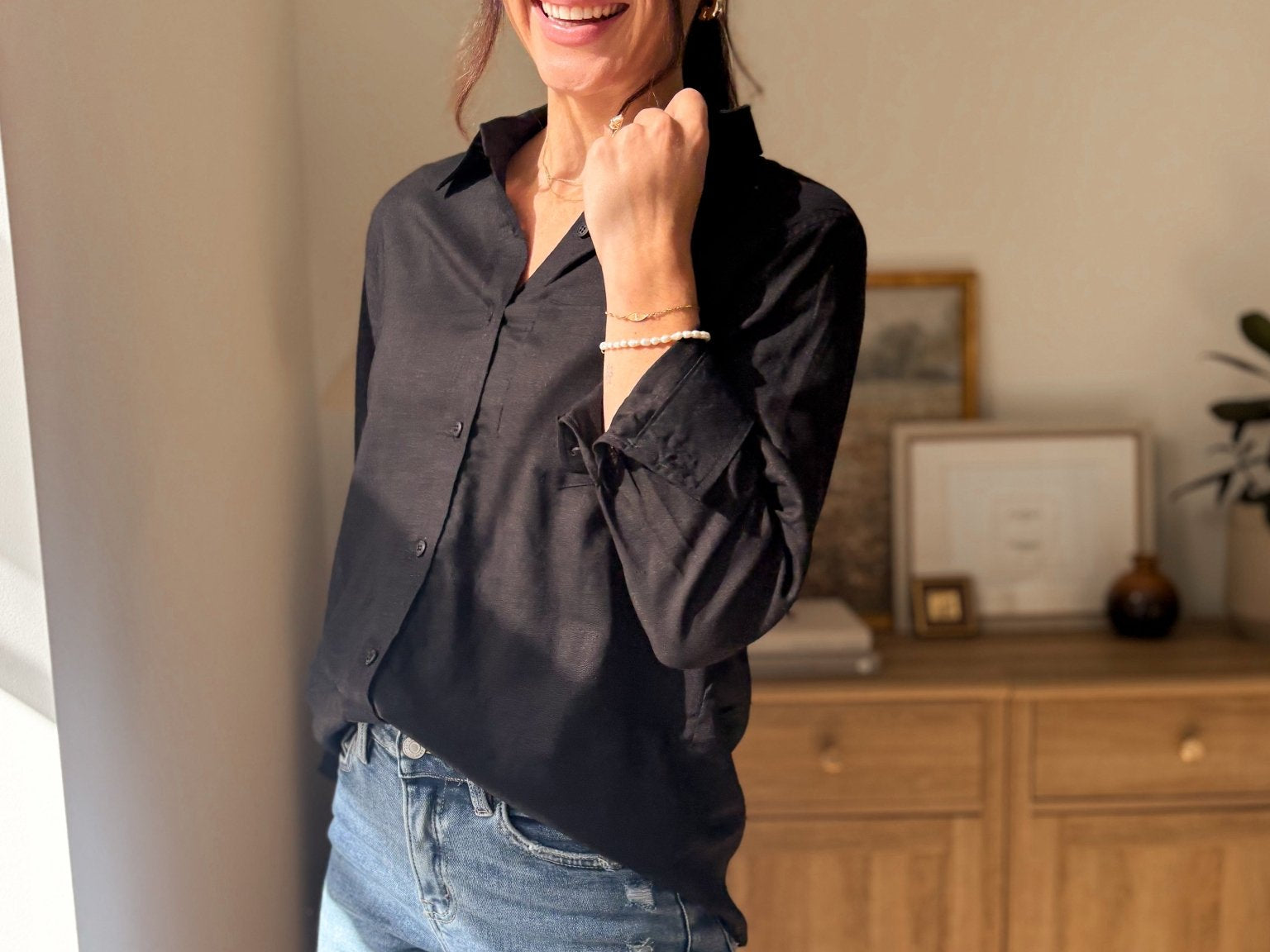 Cortland Long Sleeve Linen Blend Shirt - Love and Lee Apparel