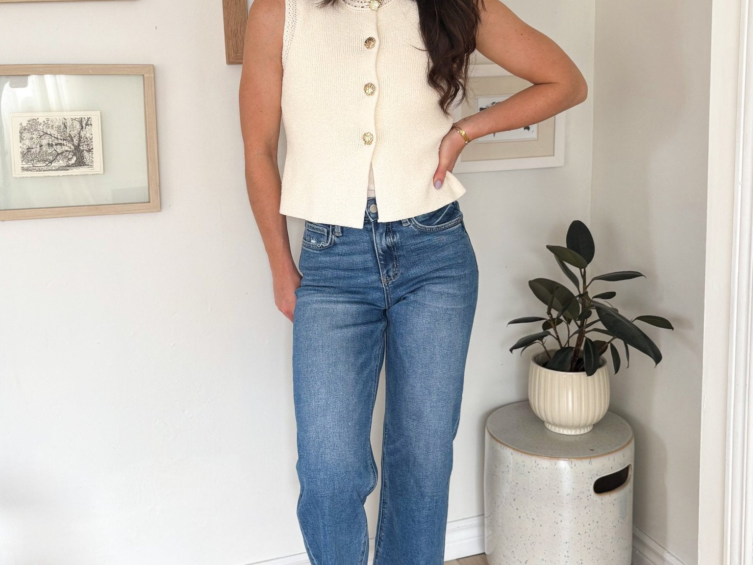The Brielle High Rise Wide Leg Jeans - Love and Lee Apparel