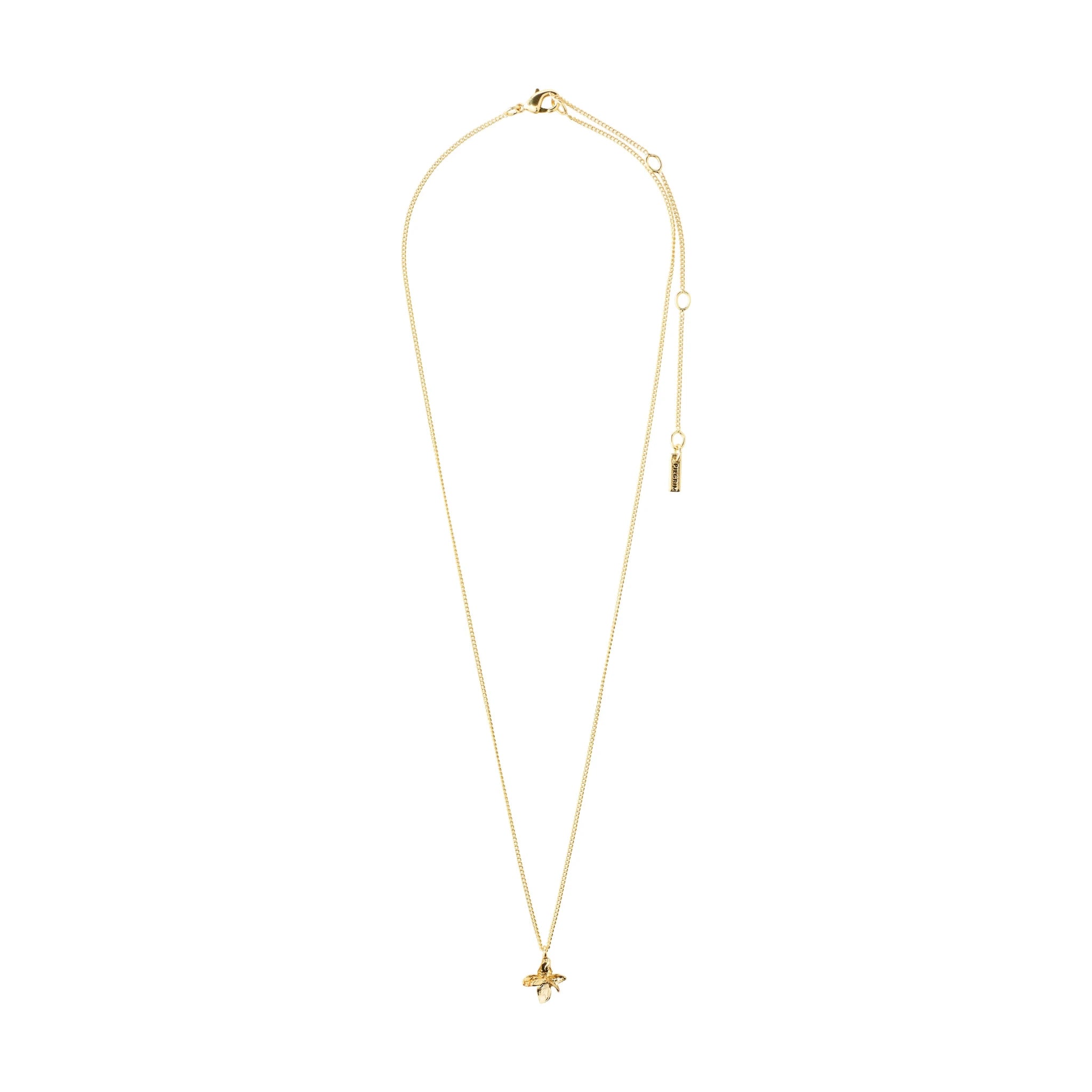 Trace Gold Flower Pendant Necklace - Love and Lee Apparel