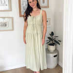 The Vanessa Front Tie Keyhole Detail Sleeveless Midi Dress - Love and Lee Apparel