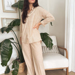Veronica Gauze Pants in Khaki - Love and Lee Apparel