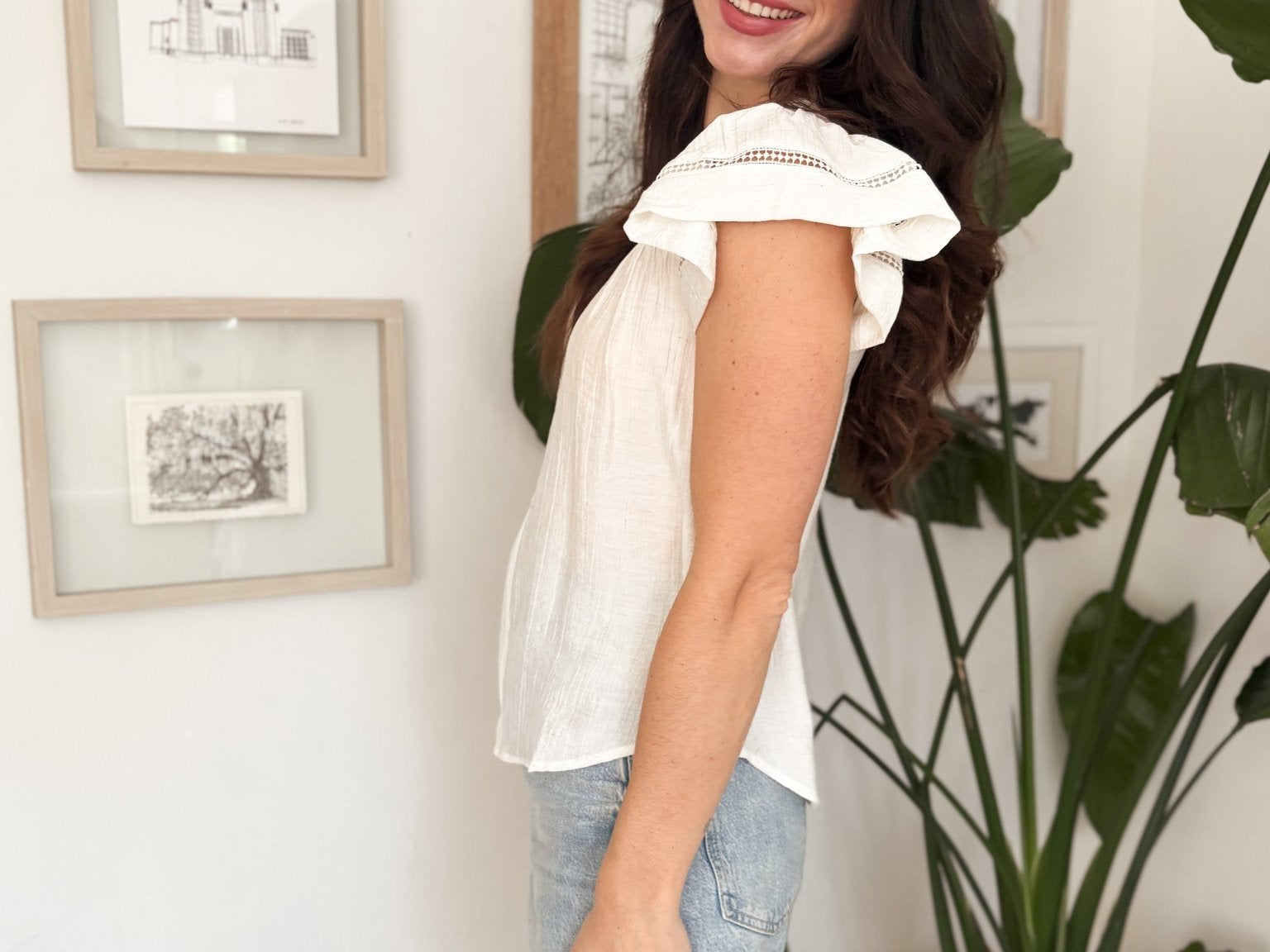 The Clara White Blouse - Love and Lee Apparel