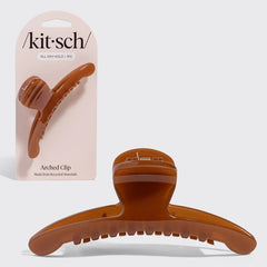 Kitsch Recycled Plastic Large Arched Clip - Mocha - Love and Lee Apparel