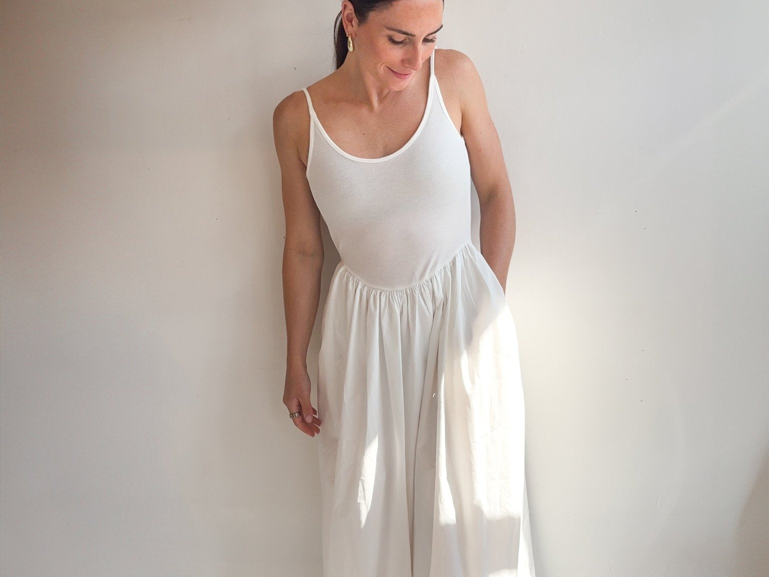 The Paige Drop Waist Cami Midi Dress - Love and Lee Apparel