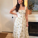 Mia Floral Midi Dress - Love and Lee Apparel