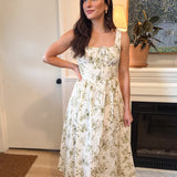 Mia Floral Midi Dress - Love and Lee Apparel
