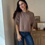 The Stone Hearth Exposed Seam Drop Shoulder Short Sleeve Pullover - Love and Lee Apparel
