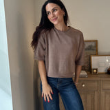 The Stone Hearth Exposed Seam Drop Shoulder Short Sleeve Pullover - Love and Lee Apparel