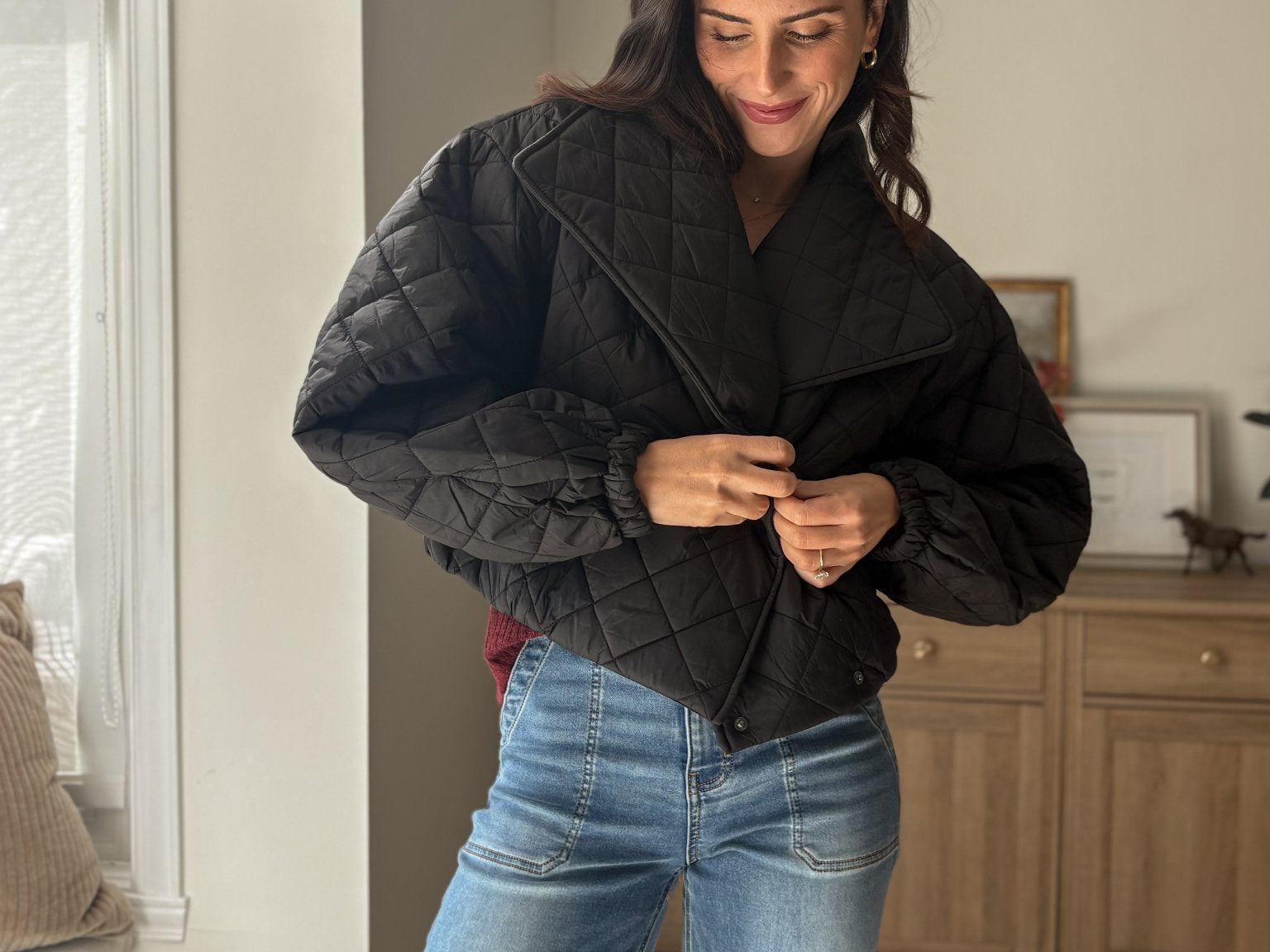The 'Pumpkin Picking Patch' Quilted Shawl Cropped Puffer Jacket- 2 Colours Available - Love and Lee Apparel