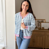 The Morgan Long Sleeve Striped Knit Cardigan - Love and Lee Apparel