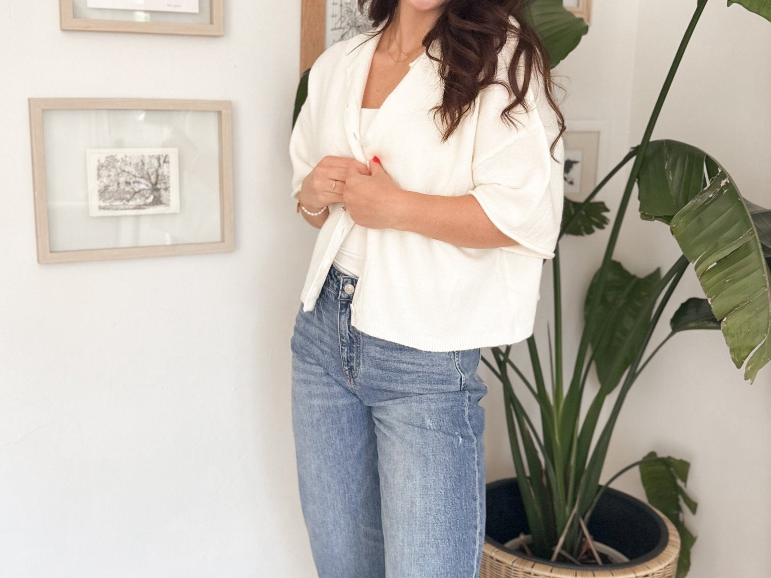 Morgann Short Sleeve Button Down Cardigan - Love and Lee Apparel