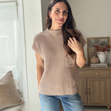 The 'Cozy to Cocktail' Mock Neck Short Sleeve Sweater - Love and Lee Apparel