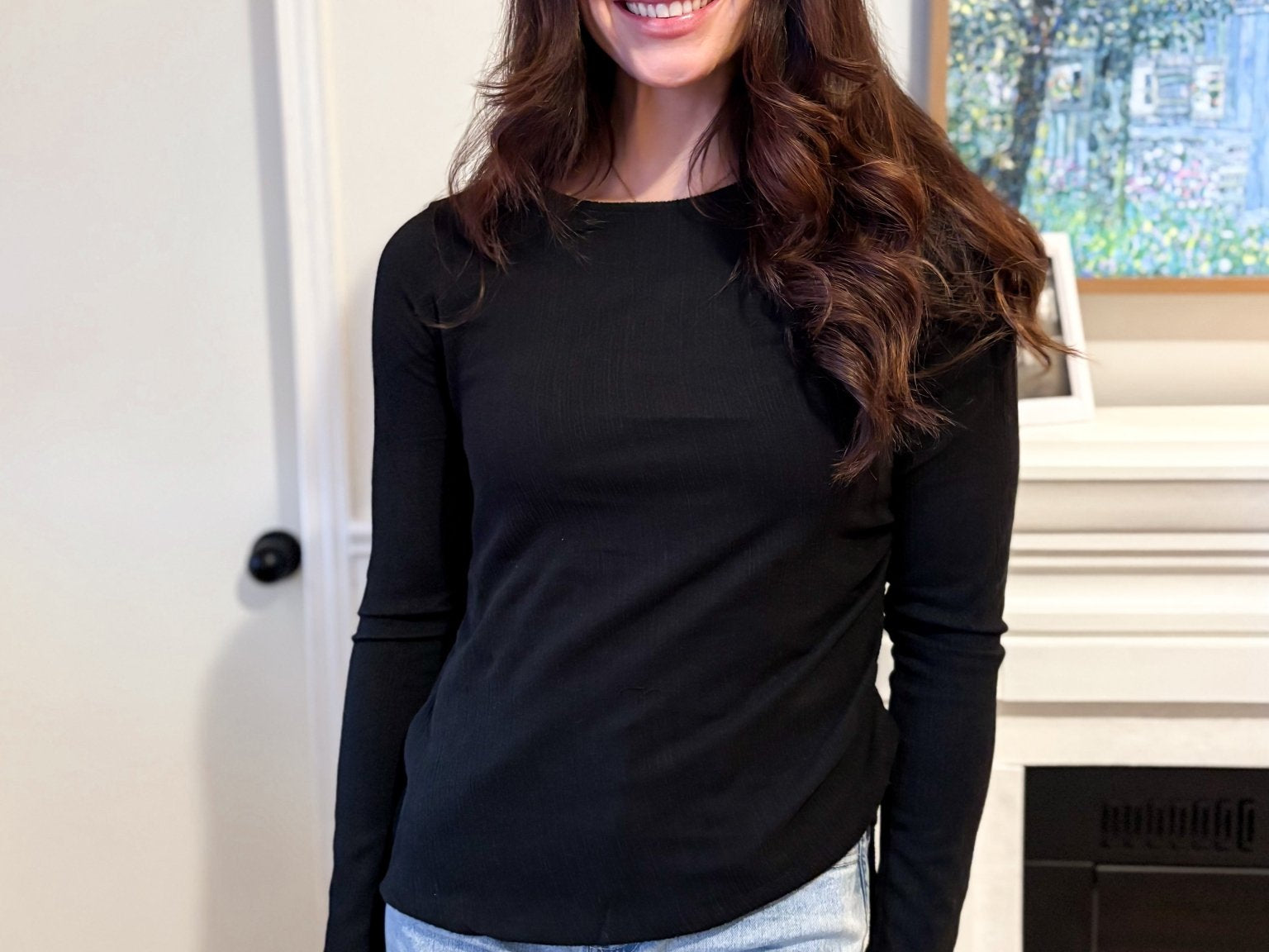 The Blair Ruched Two Tone Texture Knit Top - Available in 2 colours - Love and Lee Apparel