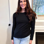 The Blair Ruched Two Tone Texture Knit Top - Available in 2 colours - Love and Lee Apparel