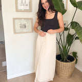 Tia High Waisted Pleated Skirt - Love and Lee Apparel