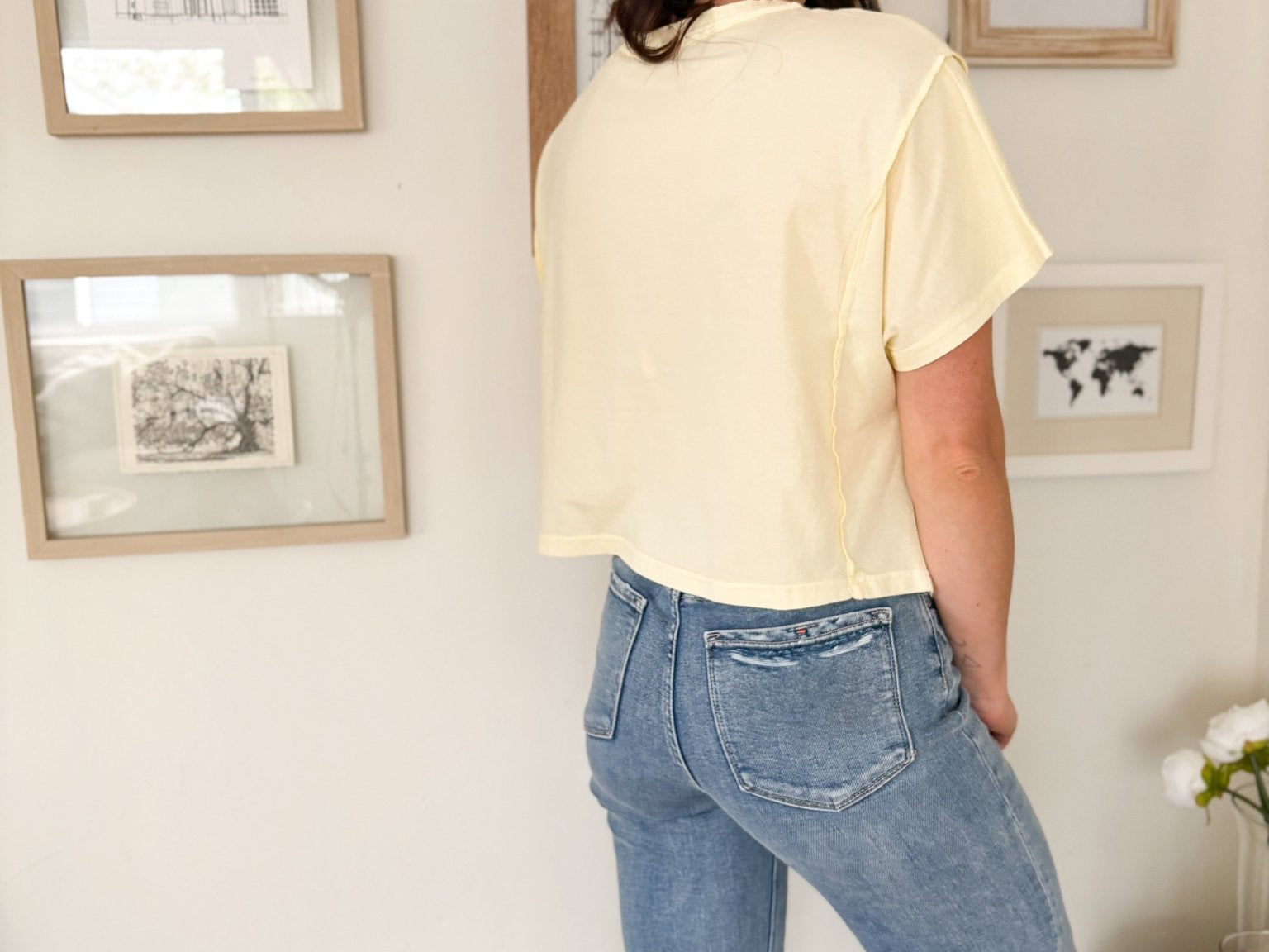 Ciara Boxy Henley T-Shirt - Love and Lee Apparel