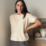 The 'FriendsGiving' Round Neck Short Sleeve Sweater - Love and Lee Apparel
