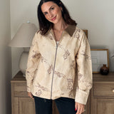 The Countryside Stables Western Horse Print Zip Up Jacket - Love and Lee Apparel