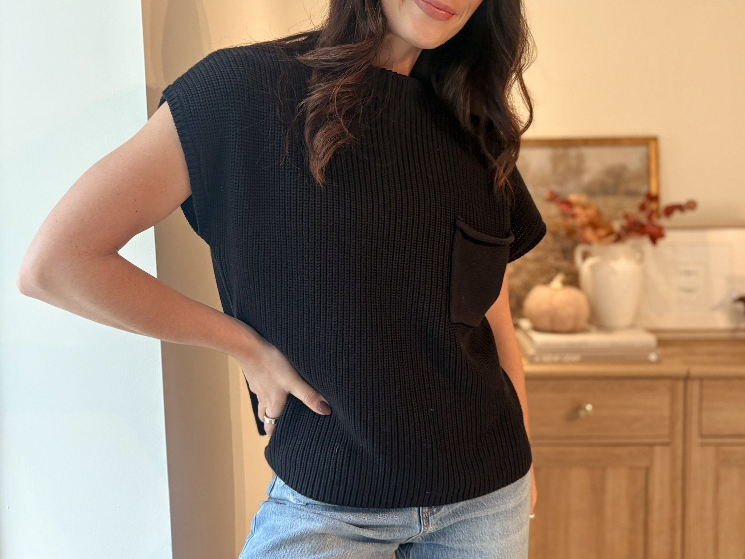 The Matilda Mock Neck Short Sleeve Sweater - Love and Lee Apparel