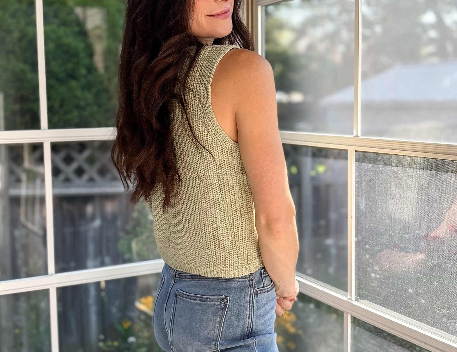 Auburn Sleeveless Knit Button Down Cardigan - Love and Lee Apparel